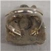 Image 2 : Navajo Sterling 12Kt Gold Turquoise Ring, Size 7