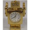 Image 1 : Miniature Metal Robot Clock