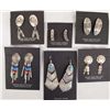Image 1 : 6 Pr Sterling Native American Pierced Earrings
