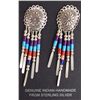 Image 2 : 6 Pr Sterling Native American Pierced Earrings