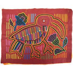 San Blas Island Mola Cloth of Toucan Bird