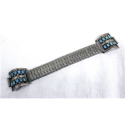 Zuni Sterling Bisbee Turquoise Watch Band