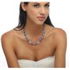 Image 1 : 14KT White Gold 55.08ctw Tanzanite and Diamond Necklace