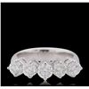 Image 3 : 14KT White Gold 1.67ctw Diamond Ring