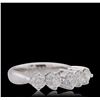 Image 4 : 14KT White Gold 1.67ctw Diamond Ring