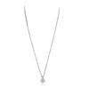 Image 4 : 14KT White Gold 1.02ctw Diamond Pendant With Chain