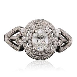 14KT White Gold 0.86ctw Diamond Ring