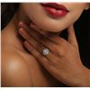 Image 5 : 14KT White Gold 0.86ctw Diamond Ring