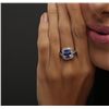 Image 2 : 14KT White Gold 3.17ct Tanzanite and Diamond Ring