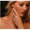 Image 5 : 14KT White and Yellow Gold 5.54ct Emerald and Diamond Ring