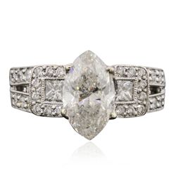 18KT White Gold EGL Certified 2.99ctw Diamond Ring