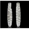 Image 3 : 14KT White Gold 2.17ctw Diamond Earrings