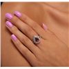 Image 2 : 14KT White Gold 1.50ct Rubellite and Diamond Ring