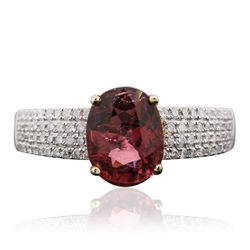 14KT Two-Tone Gold 2.34ct Tourmaline and Diamond Ring