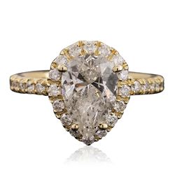 14KT Yellow Gold 2.60ctw Diamond Ring