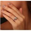 Image 5 : 14KT Two-Tone Gold 1.12ctw Diamond Engagement Ring
