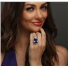 Image 5 : 14KT White Gold GIA Certified 23.77ct Tanzanite and Diamond Ring