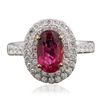 Image 3 : 14KT Two-Tone Gold 1.59ct Tourmaline and Diamond Ring