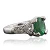 Image 4 : 14KT White Gold 3.01ct Emerald and Diamond Ring