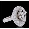 Image 4 : 14KT White Gold 1.71ctw Diamond Ring