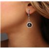 Image 2 : 18KT White Gold 5.87ctw Black Diamond Earrings