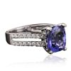 Image 4 : 18KT White Gold 3.95ct Tanzanite and Diamond Ring