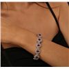 Image 2 : 14KT White Gold 10.89ctw Ruby and Diamond Bracelet