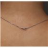 Image 5 : 14KT White Gold 0.96ctw Diamond Pendant With Chain