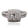 Image 1 : 18KT White Gold 1.99ctw Diamond Ring