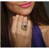 Image 2 : 14KT White Gold 15.39ct Citrine and Diamond Ring