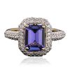 Image 1 : 14KT Two-Tone Gold 2.87ct Tanzanite and Diamond Ring