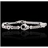 Image 4 : 18KT White Gold 0.40ctw Diamond Bracelet