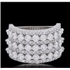Image 3 : 14KT White Gold 2.59ctw Diamond Ring