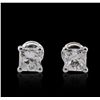 Image 1 : 14KT White Gold 1.52ctw Diamond Solitaire Earrings