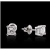 Image 2 : 14KT White Gold 1.52ctw Diamond Solitaire Earrings