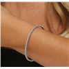 Image 5 : 14KT White Gold 2.75ctw Diamond Bangle Bracelet