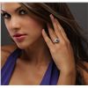 Image 4 : 14KT White Gold 1.43ct Tanzanite and Diamond Ring