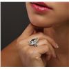 Image 5 : 14KT Two-Tone Gold 8.92ct Aquamarine and Diamond Ring