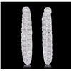 Image 3 : 14KT White Gold 2.97ctw Diamond Earrings