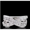 Image 3 : 14KT White Gold 1.27ctw Diamond Ring