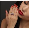 Image 2 : 14KT Yellow Gold 4.48ct Tanzanite and Diamond Ring