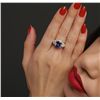 Image 6 : 14KT Yellow Gold 4.48ct Tanzanite and Diamond Ring