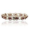 Image 4 : 14KT Yellow Gold 6.24ctw Ruby and Diamond Bracelet
