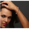 Image 5 : 14KT Yellow Gold 6.24ctw Ruby and Diamond Bracelet
