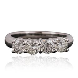 14KT White Gold 1.24ctw Diamond Ring