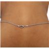 Image 6 : 14KT White Gold 21.43ct Blue Topaz and Diamond Pendant With Chain