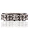 Image 4 : 14KT White Gold 9.72ctw Diamond Bracelet