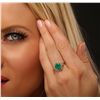 Image 5 : 14KT Yellow Gold 1.72ct Emerald and Diamond Ring