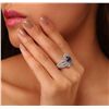 Image 5 : 14KT White Gold 2.20ct Tanzanite and Diamond Ring
