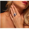 Image 5 : 14KT White Gold 4.51ct Tanzanite and Diamond Ring